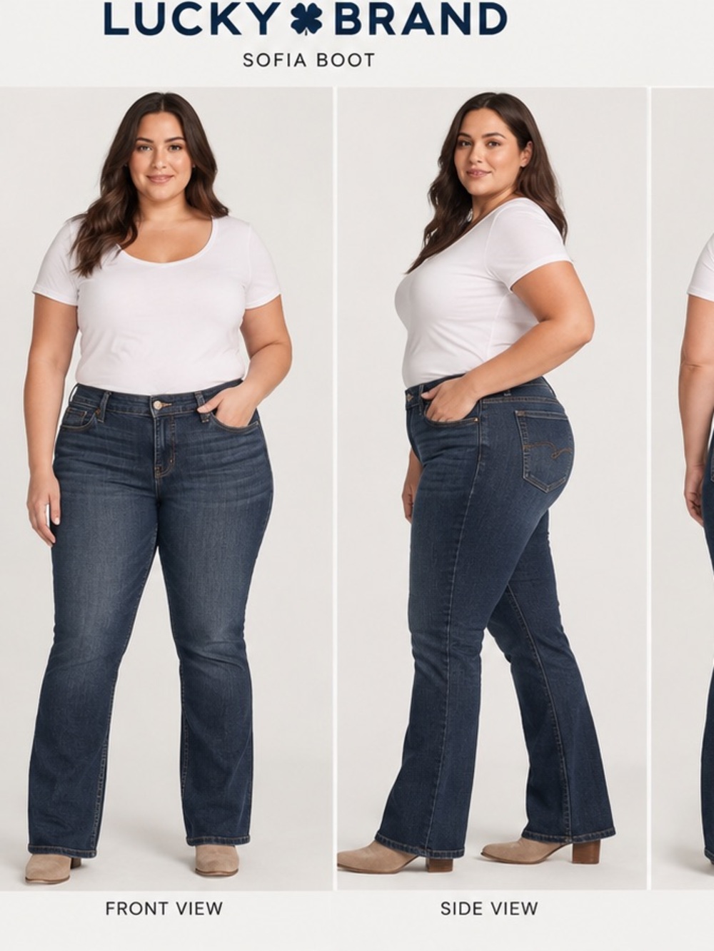 Lucky Brand Women's Boot Cut Jeans - Dark Blue Wash